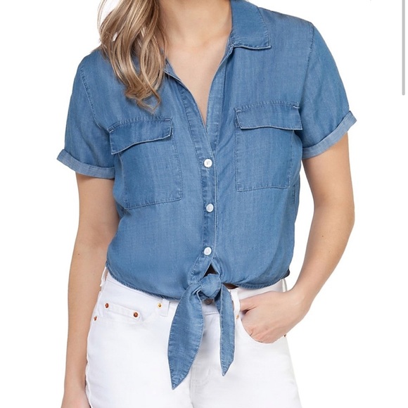 🆕 Dex Tied Denim Shirt Blue size L - Picture 1 of 6